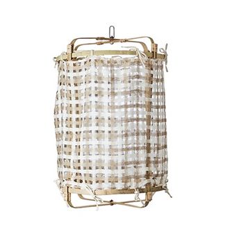 Marbella taklampa S beige/vit