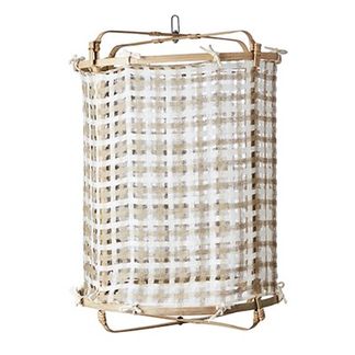 Marbella taklampa L beige/vit