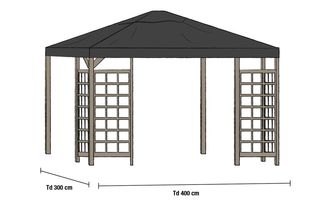 Hov tak 3x4 svart