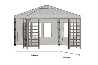 Hov sidov 3x4 grå 1 par