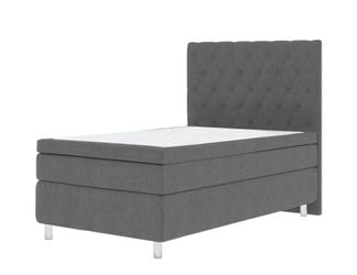 Milena kontinentalsäng 120x200 cm mörkgrå inkl. gavel
