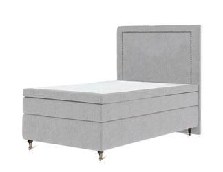 Classic deluxe kontinentalsäng 140x200 ljusgrå inkl. gavel
