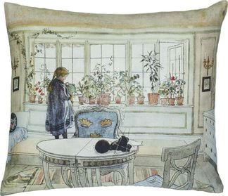 Blomster Kuddfodral Lin 50x60cm