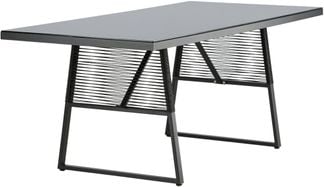 Dallas bord svart 193x90x77