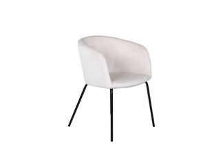 Björkliden stol - Svart / Beige Sammet