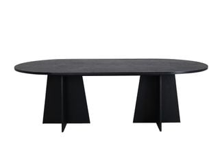 Bydalen ovalt matbord svart fanér