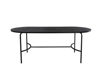 Aspliden matbord - svart/svart