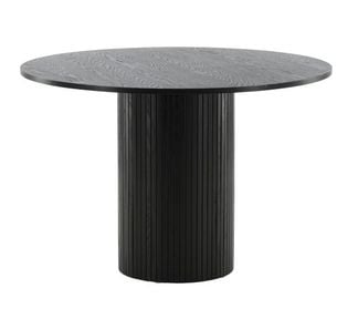 Circle matbord D110cm svart fanér