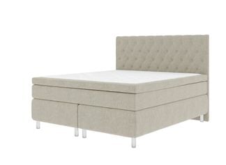 Milena kontinentalsäng 210x210 cm beige inkl. gavel