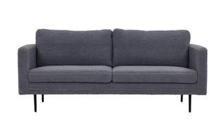 Borgvik 3-sits soffa mörkgrå teddy