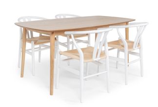 Oskar matbord 180cm med oskar vit