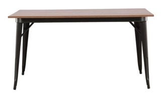 Indal matbord 140x80cm svart/valnöt