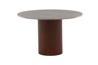 Austin matbord mocca/mörkgrå marmorglas