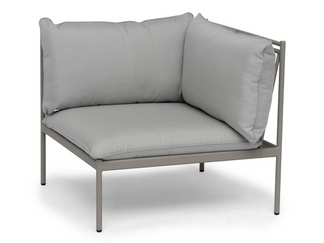 Bolmsö hörndel   Beige aluminium