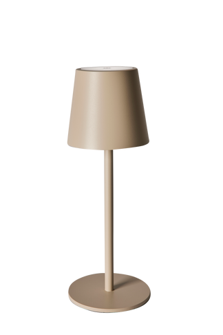 Tom uppladdningsbar lampa beige