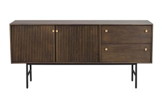 Clearbrook sideboard 160 brun ek/svart metall