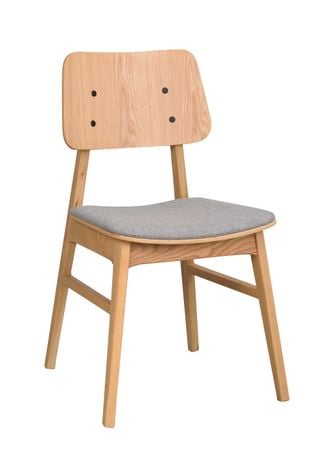 Nagano stol ek/ljusgrått
