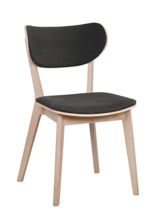 Kato stol vitpigmenterad ek/mörkgrå