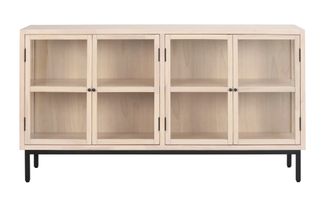 Marshalle sideboard 4-D vitpigmenterad/svart met