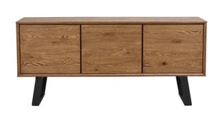 Melville sideboard 160 brun ek/svart metall