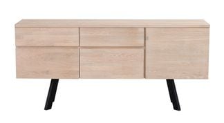 Fred sideboard vitpigmenterad ek/svart