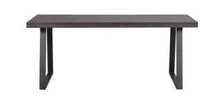 Brooklyn matbord 170x95 m.brun ek/U-ben svart met