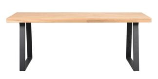 Brooklyn matbord 170x95 ek/U-ben svart met