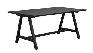 Carradale matbord 170 svart ek/A-ben svart met