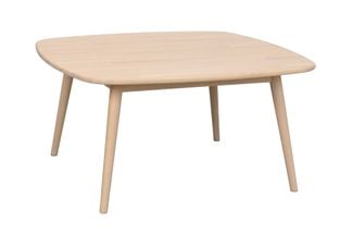 Tompkins soffbord kvadratiskt 90x90 vitpigmenterad ek