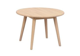 Tompkins soffbord runt Ø60 vitpigmenterad ek
