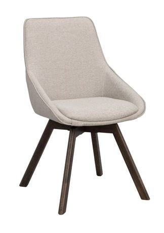 Alison stol beige tyg/bruna ekben snurr