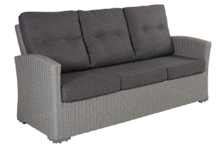 Ashfield 3-s soffa grå  m dyna