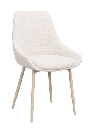 Sierra stol ljusbeige tyg/beige metallben