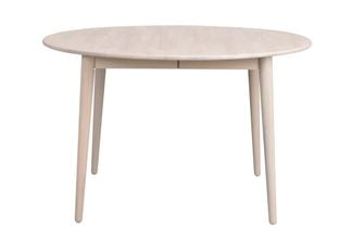 Tyler matbord runt 120/165 vitpigmenterad ek