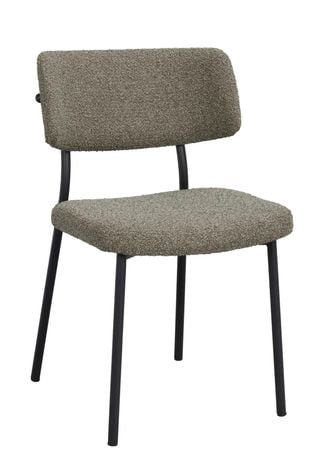 Herbster stol grönt tyg/svarta metallben