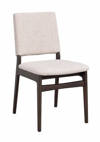 Medford stol brun ek/ljusbeige tyg