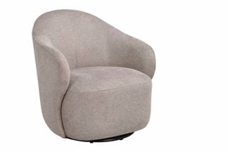 Chapeltown fåtölj beige tyg snurr