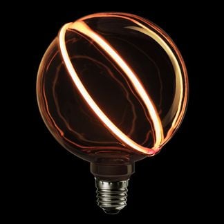 O-led Nero diagonal glob 130mm e27 4w 180