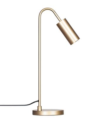 Curve bordlampa H51cm Matt guld