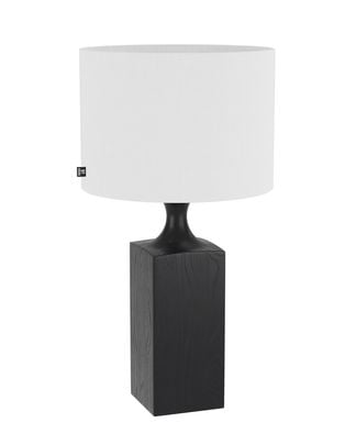 Woody bordlampa H56cm svart/vit