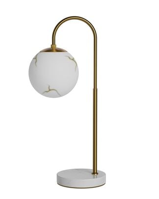 Bellagio bordlampa H60cm mässing/vit