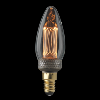UNI-K kronljus klar E14 2,3W 1800K dimbar