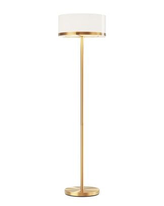 Marcel golvlampa H150cm mässing/vit