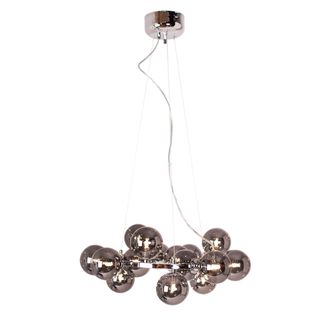 Splendor Taklampa Ø58cm krom rökgrå