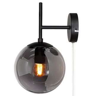 Boyle Vägglampa diam.18cm Rökgrå