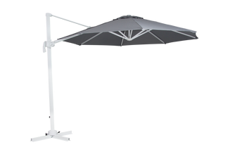 Linz frih parasoll 300 vit/grå