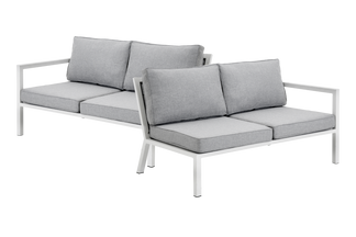 Belfort avslut med dyna vit/pearl grey (kd)