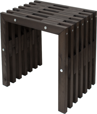 D-bench 45 cm furu svart oljad