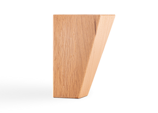Svängt träben ek natur 12 cm 4-pack