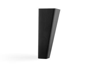 Svängt träben svart (lackad) 18 cm 4-pack